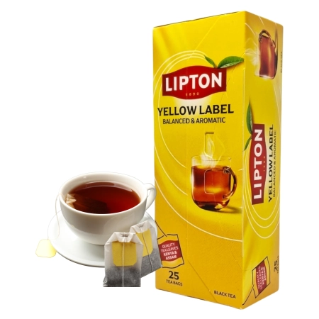 Herbata czarna Lipton YELLOW LABEL 25 torebek